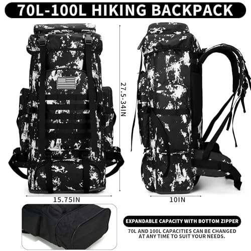 Hiking Backpack for Men 70L