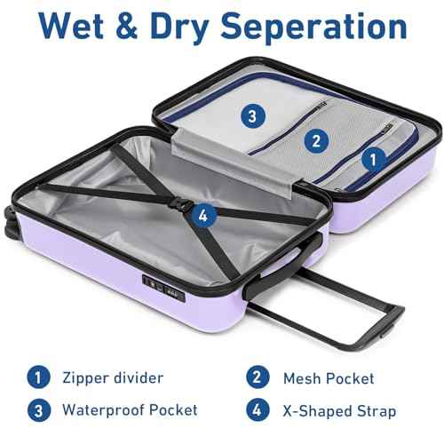 Luggage Sets 2 Piece Hardshell Suitcase (2 Count)