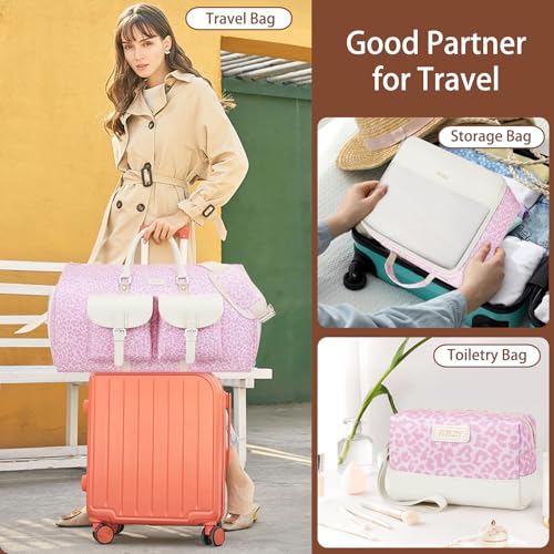 Garment Bag for Travel Convertible Carry on Travel Duffel Bag for Men Women