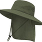 ZOORON Sun Hat for Men Women Fishing Hat with Neck Flap Wide Brim Bucket Hat UV Protection for Beach Camping Hiking