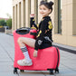 Toddler Luggage Ride On Suitcase for Kids with 4 Spinner wheels