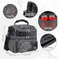 Double Layer Cooler Insulated Lunch Bag Adult Lunch Box Large Tote Bag for Men (MWH)