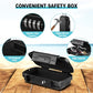 Portable Safe Lock Box with Combination Lock Mini Beach Travel Safe Waterproof Small Lockable Boxs with Removable Wire Rope Combination Lock Box for Dorm