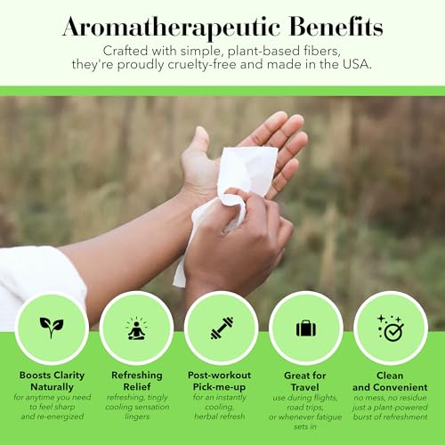 Peppermint Wipes & Towelettes (20 Count)