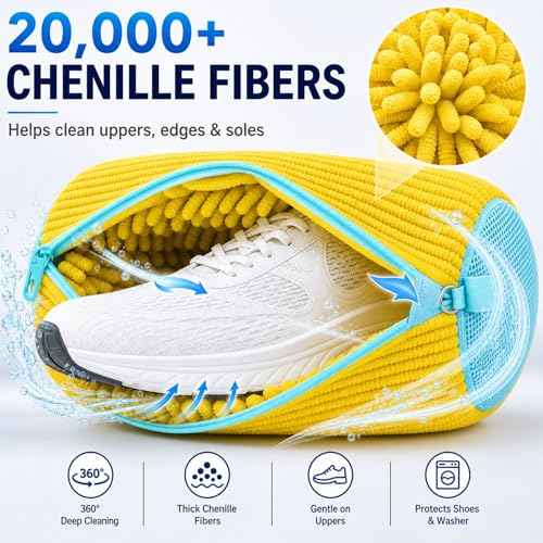7 Pcs Shoe Laundry Bag and Sneaker Cleaner Mesh Bags (7 Count)