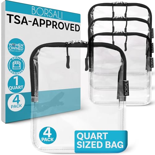 TSA Approved Toiletry Bag (4 Count)