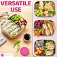 Stainless Steel Bento Box + Condiment Container (6 Count)