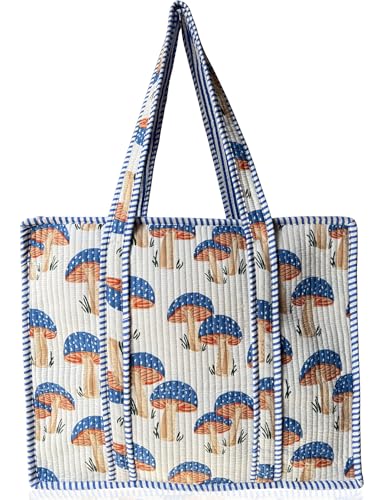 100% Cotton Quilted Tote Bag For Women