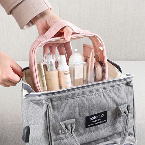 Clear Makeup Bag Travel (3 Count)