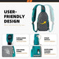 Sling Bag RFID Crossbody Sling Backpack Cross Body Shoulder Bag Travel Hiking Daypack for Women Men