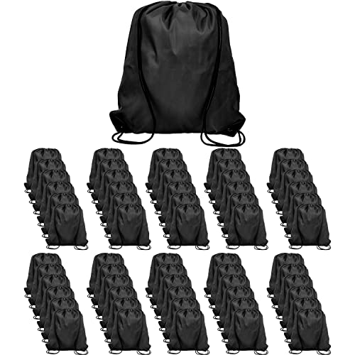 60 Pieces Drawstring Backpack Bags Sports Sackpack Bulk Cinch Gym Bag For Women Men Outdoor Sports Backpack