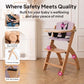 Beyond Junior Convertible Wooden High Chair with Removable Tray