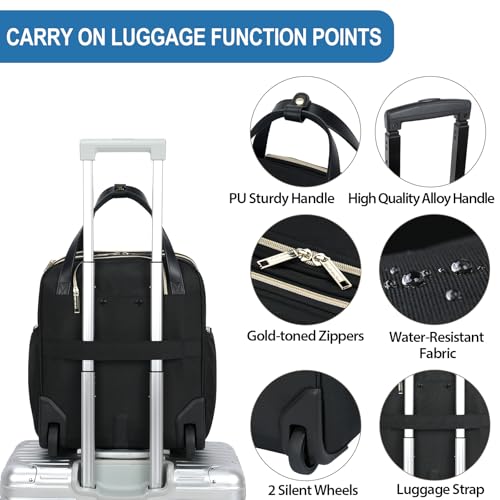 Underseat Carry On Wheeled 16" Bag with Wheels