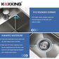 RV Kitchen Sink 13x15 Inch with Foldable Faucet