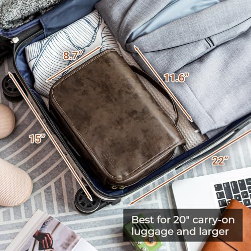 Hanging Toiletry Bag Removable Travel Bag PU leather Makeup Cosmetic Organizer Kit