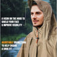 Hooded Rain Poncho for Adult Waterproof Lightweight Raincoat