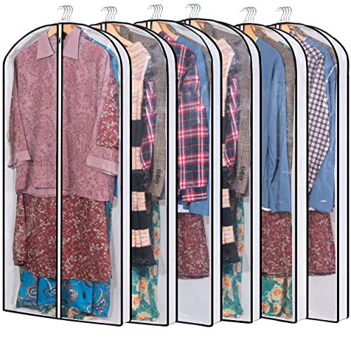 Hanging Clothes Storage with 4" Gusseted Garment Covers