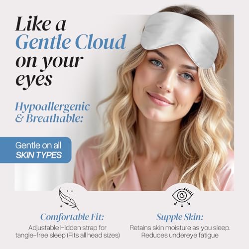 Adjustable Silk Sleep Mask Eye Covers