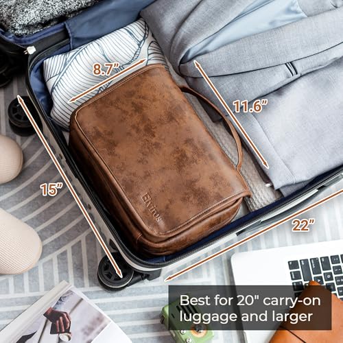 Hanging Toiletry Bag Removable Travel Bag PU leather Makeup Cosmetic Organizer Kit