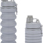 Collapsible Water Bottles for Kids, Students, Adults, Reusable BPA Free Silicone Foldable Sports Water Bottles for Travel Camping Hiking, Folding Travel Water Bottles, Gary