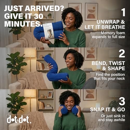 Twist Memory Foam Travel Pillow