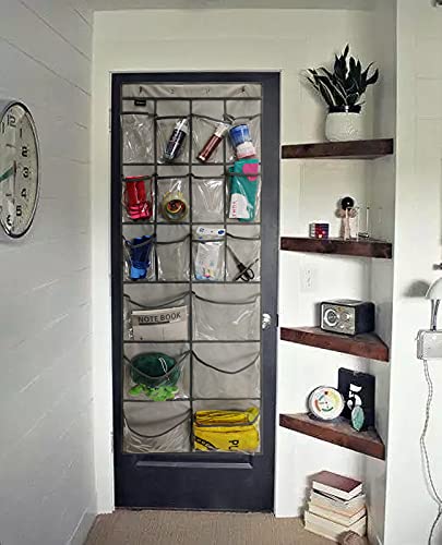 Extra Large Hanging Crystal Clear Over The Door Shoe Organizer