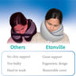 Memory Foam Travel Pillow | Provides Real Support to Head, Neck and Chin | Best Firm Airplane Pillow for Long Flights