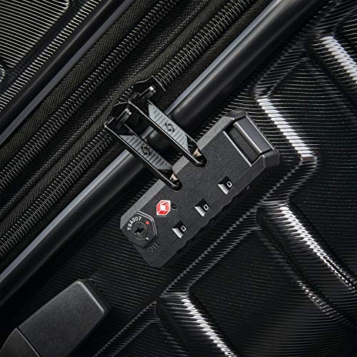 Omni 2 24 Inch Medium Checked Hardside Luggage with 360° Spinner Wheels