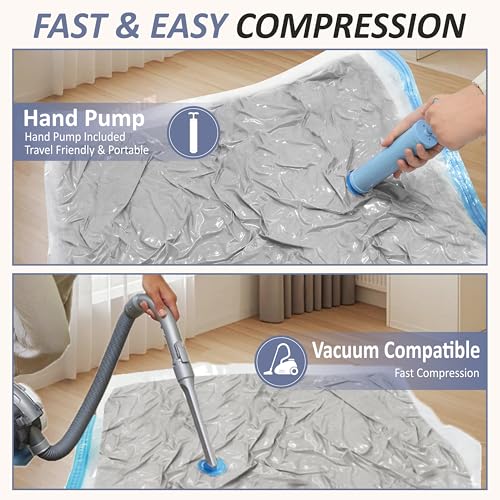 4 XXL Jumbo Vacuum Storage Bags for Bedding