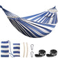 Cotton Hammock 8.9x4.9ft Holds Up to 660lbs Prevents Side