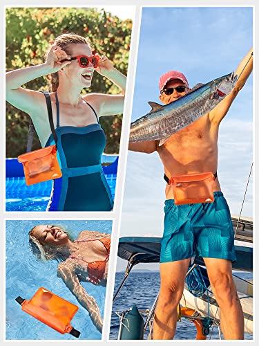 2 Pack Waterproof Fanny Pack Pouch Dry Bag for Phone Passport Purse (2 Count)