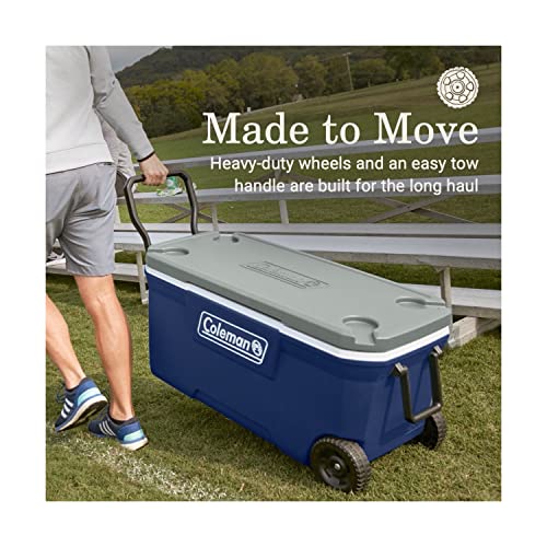 Classic Series Insulated Portable Rolling Cooler with Wheels