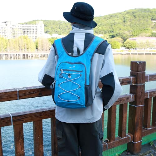 20L Hiking Backpack Lightweight Packable Hiking Daypack Small Travel Outdoor Foldable Shoulder Bag Blue