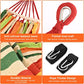 Portable Hammock Single & Double Hammocks with Carrying Bag and 2 Tree Straps for Camping Travel Beach Outdoor 660lbs Capacity