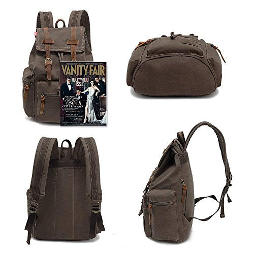 High Capacity Canvas Vintage Backpack