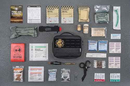 Vehicle IFAK Trauma Kit with CAT Tourniquet Black