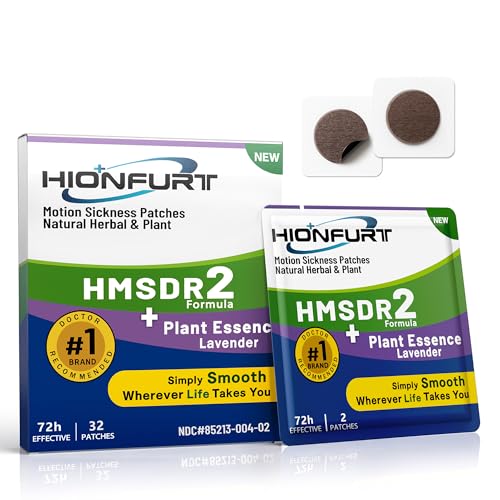 HMSDR2 32ct Motion Sickness Patches with Lavender Plant Essence (32 Count)