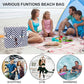 Waterproof Beach Tote Pool Bags for Women Ladies Extra Large Carry On Bag With Wet Compartment for Weekender Travel