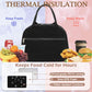 Lunch Bag for Women Insulated Lunch Box Corduroy Lunch Tote Cooler for Travel Work Picnic