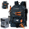 BaitSpace Fishing Backpack with Bait Binder & 2 Rod Holders