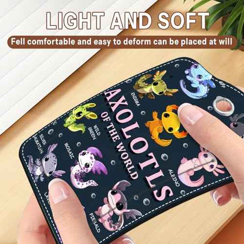 2 Pcs Axolotl Luggage Tags for Suitcase (2 Count)