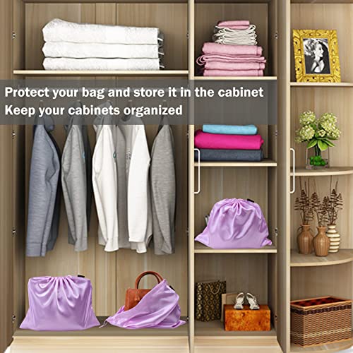 6 Pack Dust Bags for Handbags Silk Dust Cover Bag for Handbags Purses Shoes Boots (6 Count)