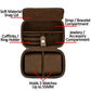 Gift Set 6 Slot Leather Watch Box with Valet Drawer