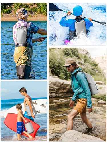Waterproof Dry Bag Backpack with Emergency Whistle