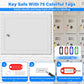 75 Keys White Key Lock Box Wall Mount with Key Tags & Numbered Hooks
