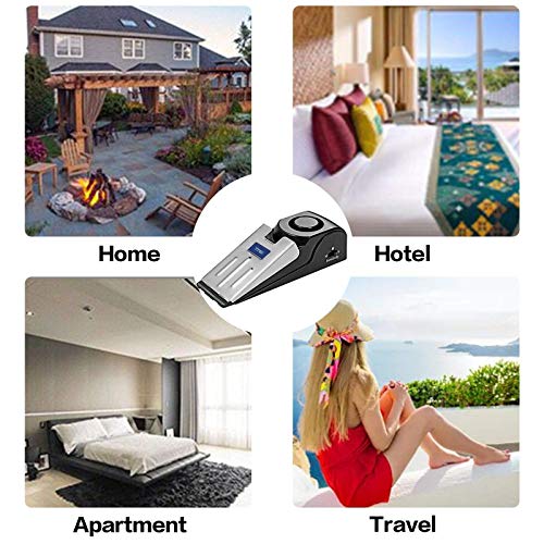 Door Stop Alarm with 120dB Siren (4 Count)