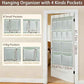 2 Pack 12 Pocket Over Door Hanging Storage Organizer with 4 Kinds Pouch (2 Count)