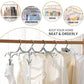 12 Piece Foldable Travel Hangers with Clips
