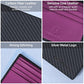 Mens Bifold Wallet with 2 ID Windows Carbon Fiber Leather