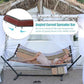 12FT 2 Person Hammock V Shaped Spreader Bar Fall Yellow Stripes